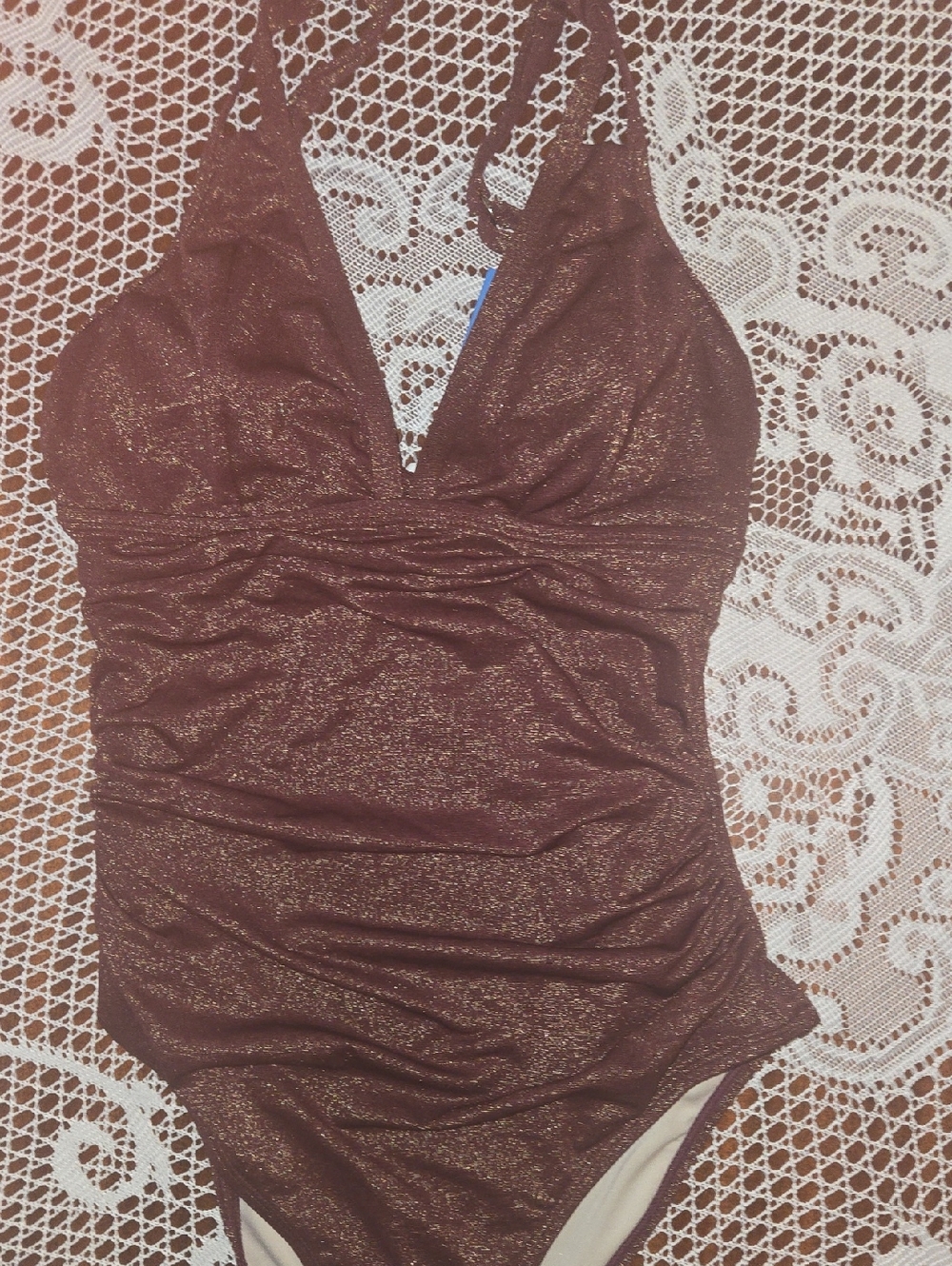 Cupshe Shimmer One Piece Bathing Suit